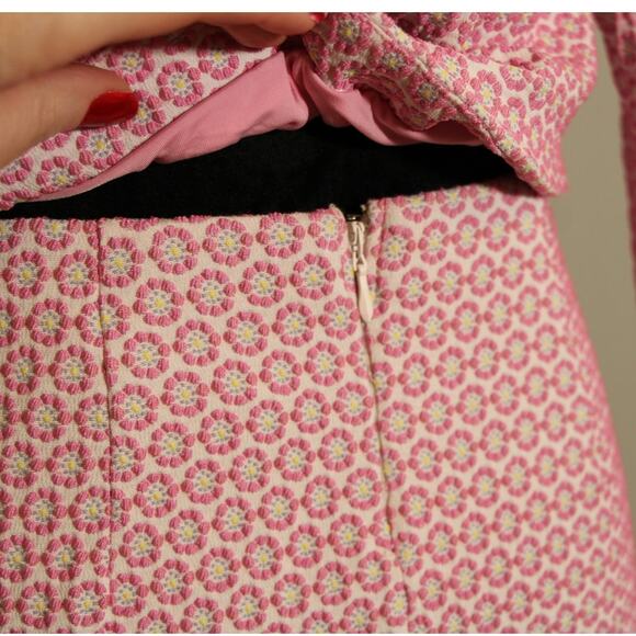 SHOW ME YOUR MUMU Pink Floral Blazer Skirt 2pc Set, Size Medium - Picture 13 of 16